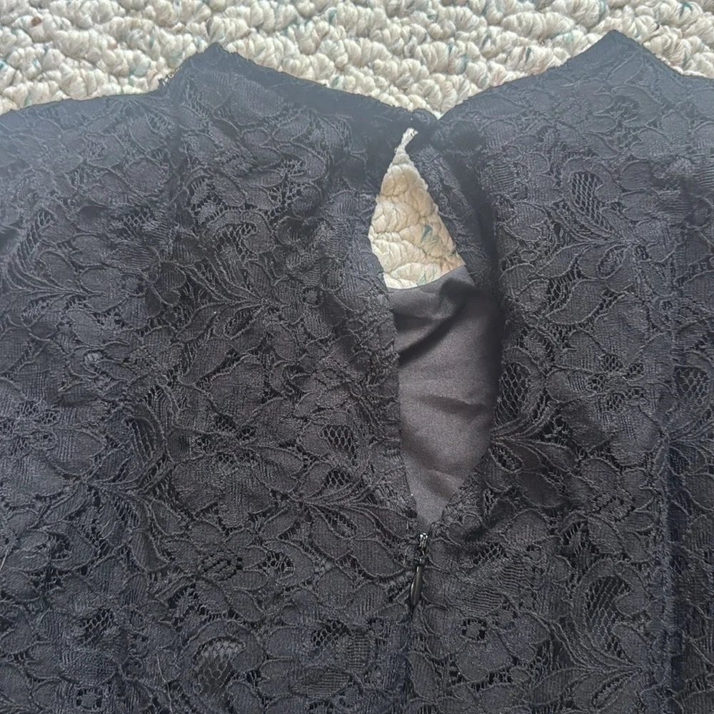 J. Crew Black Lace Dress